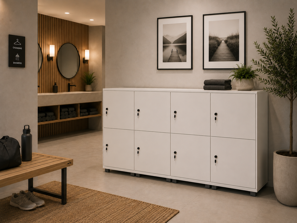 020 Blanco Medio: The Best Wooden Locker Finish for Offices