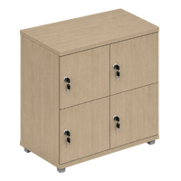 Signature 2 Door Wooden Locker (Nest of 2)