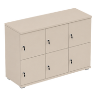 Signature 2 Door Wooden Locker (Nest of 3)