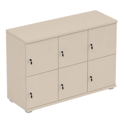 Signature 2 Door Wooden Locker (Nest of 3)