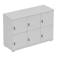 Signature 2 Door Wooden Locker (Nest of 3)