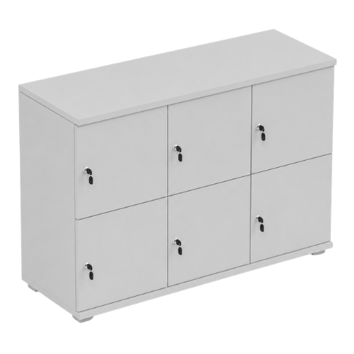 Signature 2 Door Wooden Locker (Nest of 3)