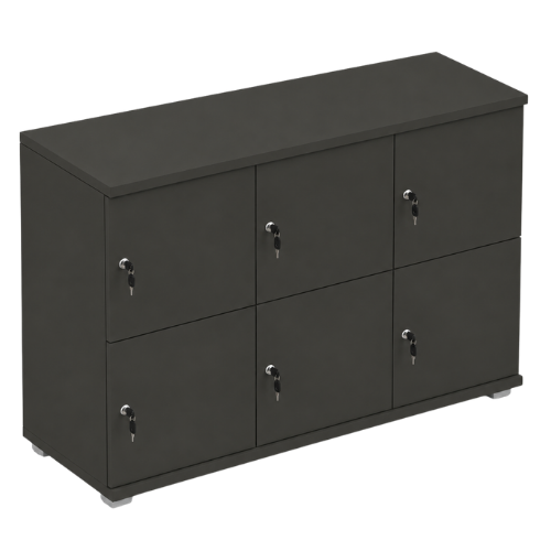 Signature 2 Door Wooden Locker (Nest of 3)