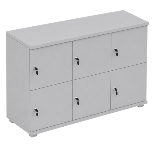 Signature 2 Door Wooden Locker (Nest of 3)