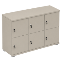Signature 2 Door Wooden Locker (Nest of 3)