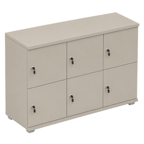 Signature 2 Door Wooden Locker (Nest of 3)