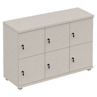 Signature 2 Door Wooden Locker (Nest of 3)