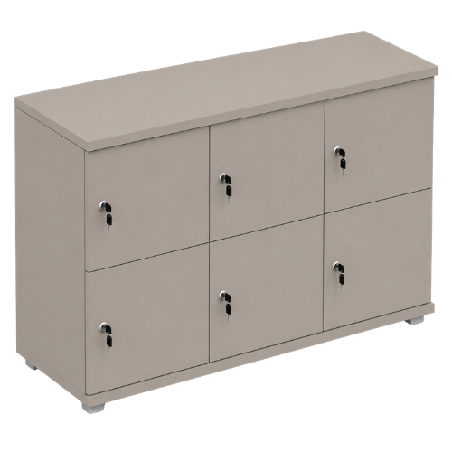 Signature 2 Door Wooden Locker (Nest of 3)