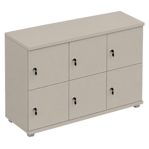 Signature 2 Door Wooden Locker (Nest of 3)