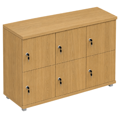 Signature 2 Door Wooden Locker (Nest of 3)