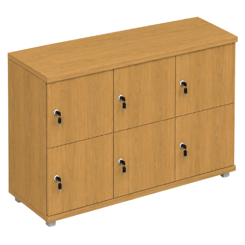 Signature 2 Door Wooden Locker (Nest of 3)