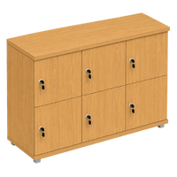 Signature 2 Door Wooden Locker (Nest of 3)