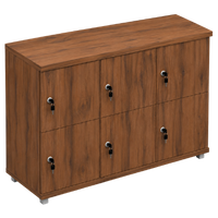 Signature 2 Door Wooden Locker (Nest of 3)