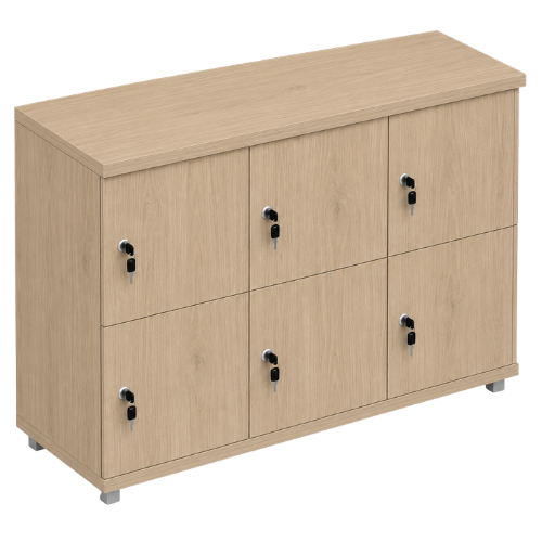 Signature 2 Door Wooden Locker (Nest of 3)