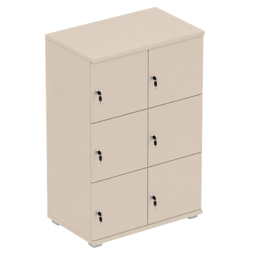 Signature 3 Door Wooden Locker (Nest of 2)