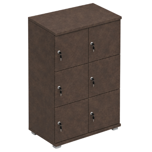 Signature 3 Door Wooden Locker (Nest of 2)