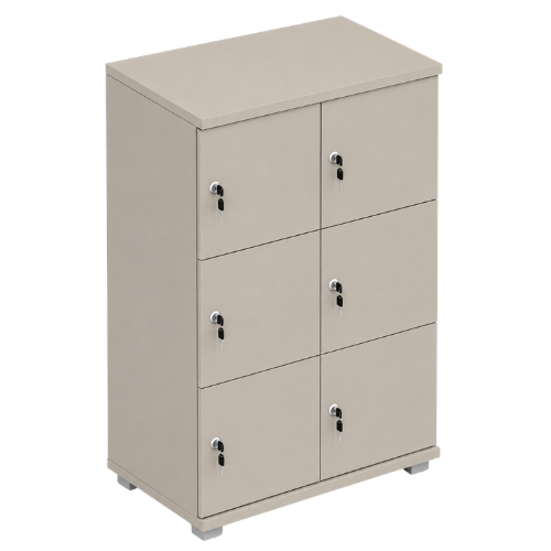 Signature 3 Door Wooden Locker (Nest of 2)