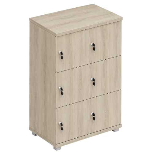 Signature 3 Door Wooden Locker (Nest of 2)