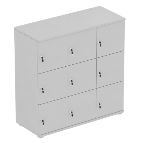 Signature 3 Door Wooden Locker (Nest of 3)