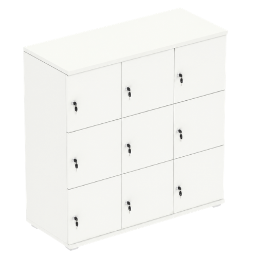 Signature 3 Door Wooden Locker (Nest of 3)