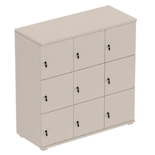 Signature 3 Door Wooden Locker (Nest of 3)