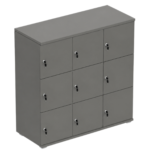 Signature 3 Door Wooden Locker (Nest of 3)