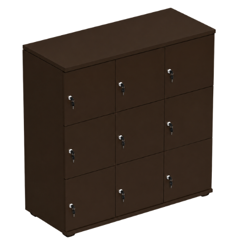 Signature 3 Door Wooden Locker (Nest of 3)