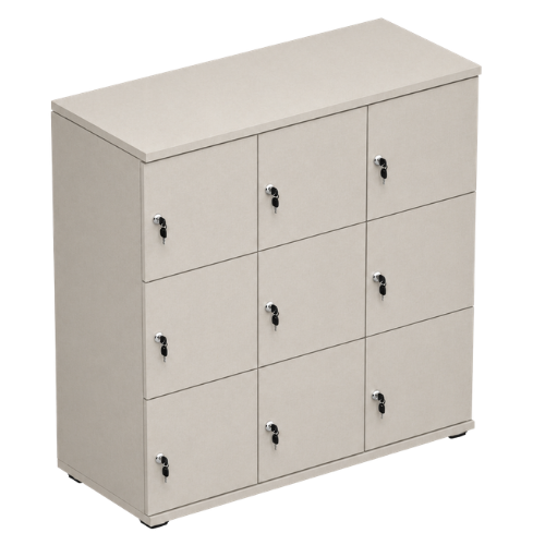 Signature 3 Door Wooden Locker (Nest of 3)