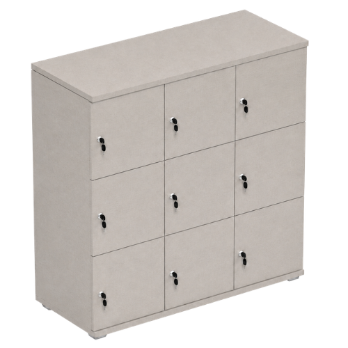 Signature 3 Door Wooden Locker (Nest of 3)