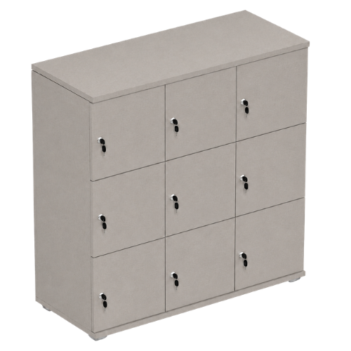 Signature 3 Door Wooden Locker (Nest of 3)