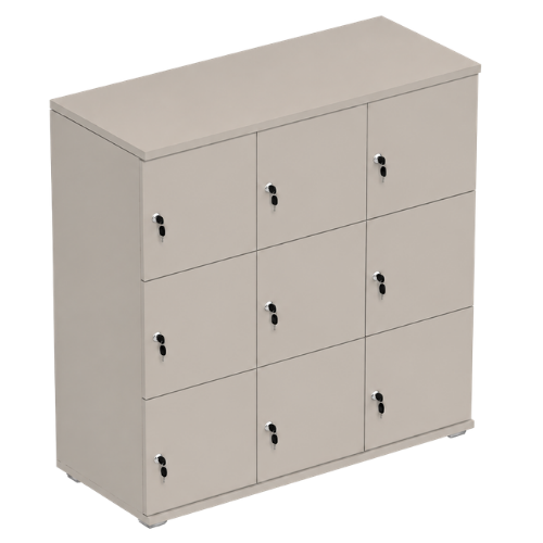 Signature 3 Door Wooden Locker (Nest of 3)