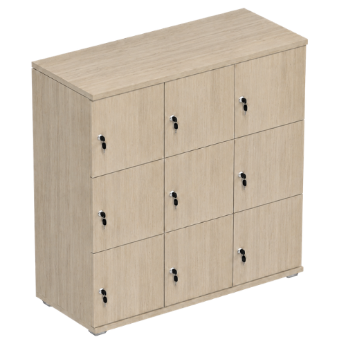 Signature 3 Door Wooden Locker (Nest of 3)