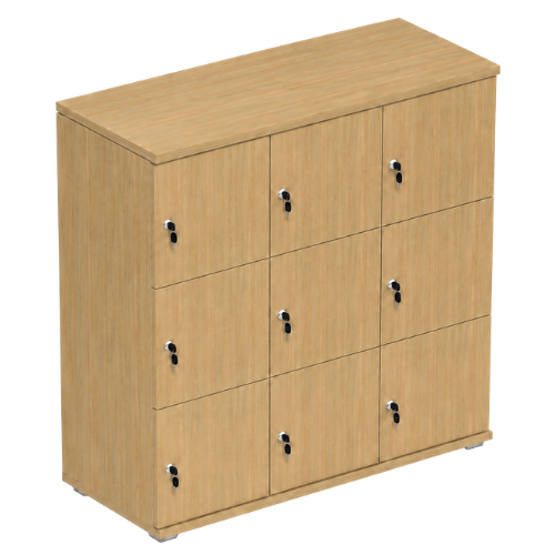 Signature 3 Door Wooden Locker (Nest of 3)