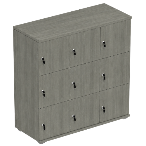 Signature 3 Door Wooden Locker (Nest of 3)