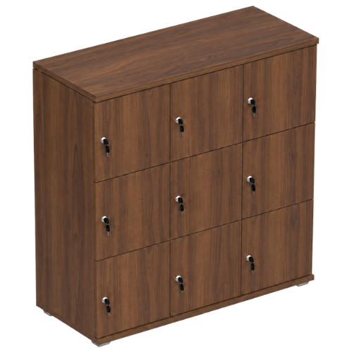 Signature 3 Door Wooden Locker (Nest of 3)