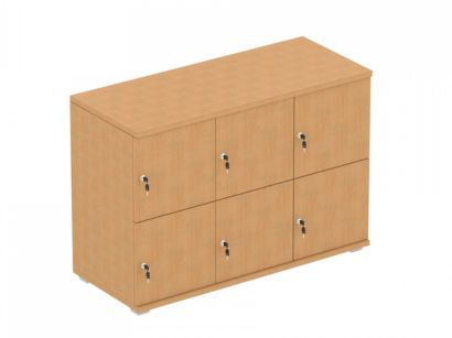 Signature 2 Door Wooden Locker (Nest of 3)