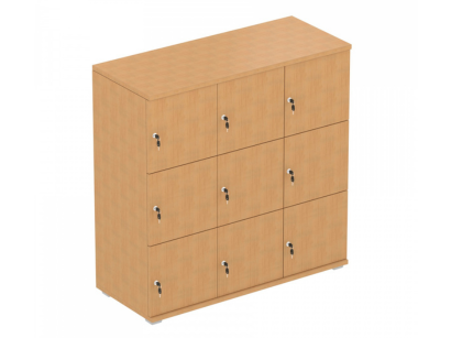Signature 3 Door Wooden Locker (Nest of 3)